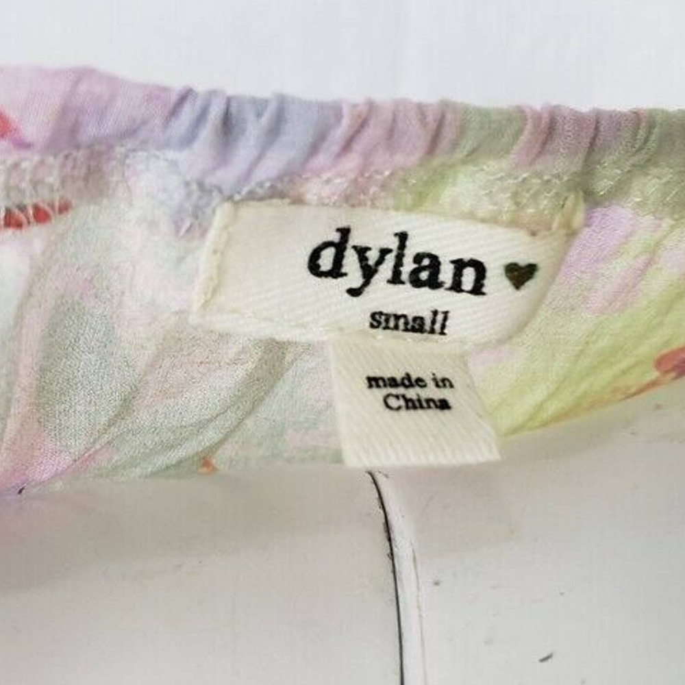 Dylan Tunic Kimono Sleeve Top Smocked Waist Oversize Floral Print Small - Picture 11 of 12